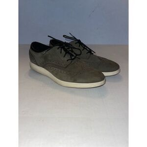 COLE HAAN Olive Green Suede Wingtip Oxford Casual Shoes 10 M A4‎